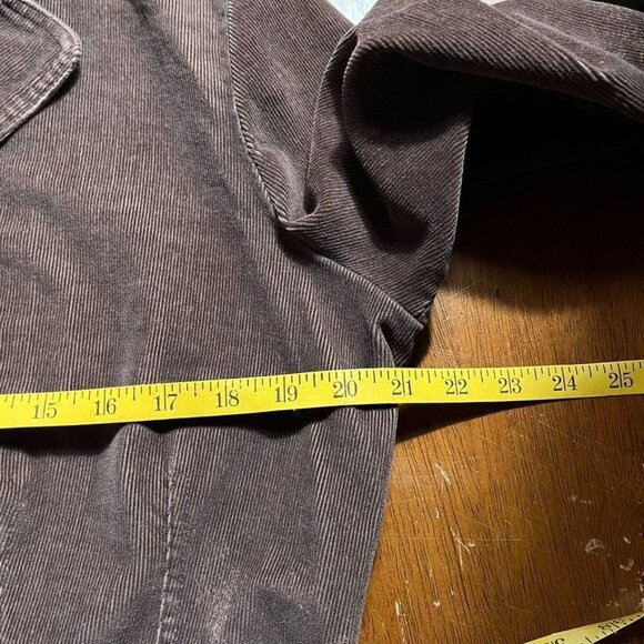 Bleach Dyed Distressed Corduroy Jacket Womens L Cross Grunge Indie Button Up - Picture 11 of 13